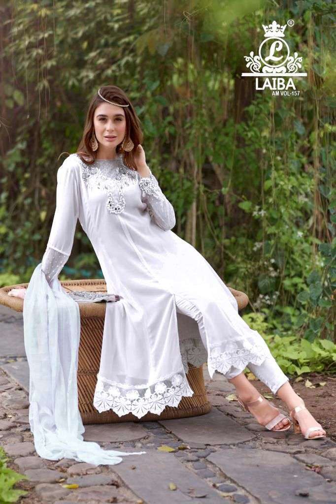 laiba am vol 157 new color Pure Georgette kalidaar suit
