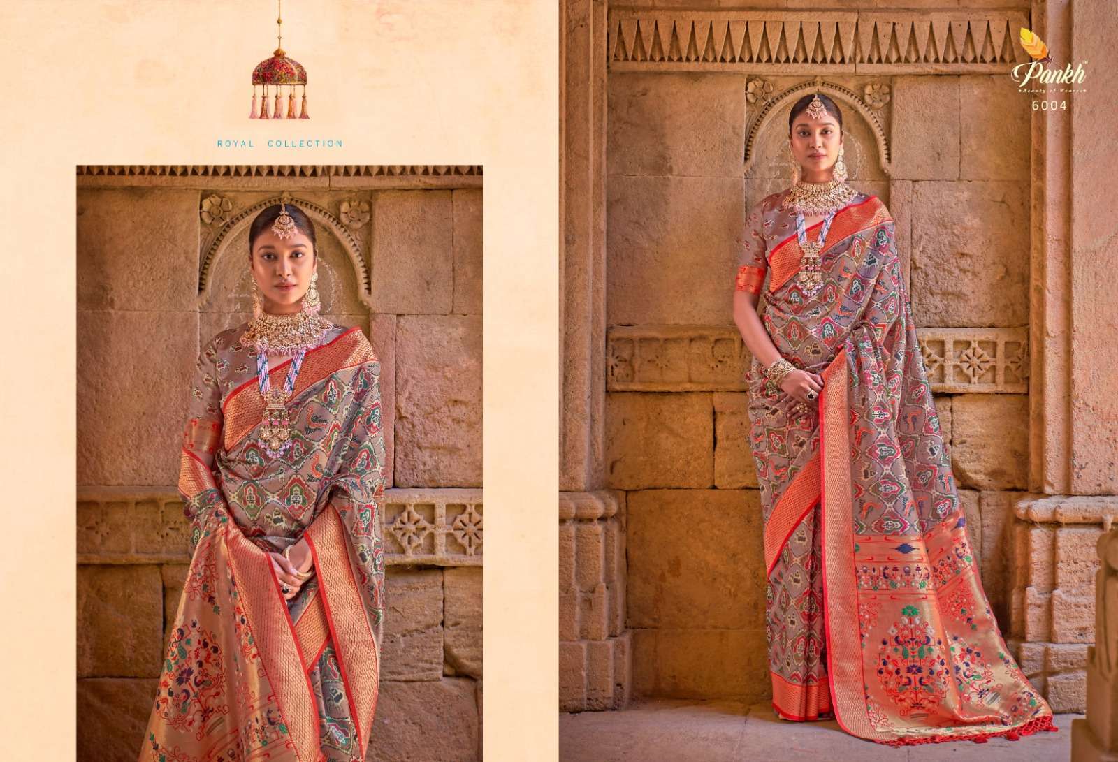 pankh heritage series 6001-6006 paithani saree
