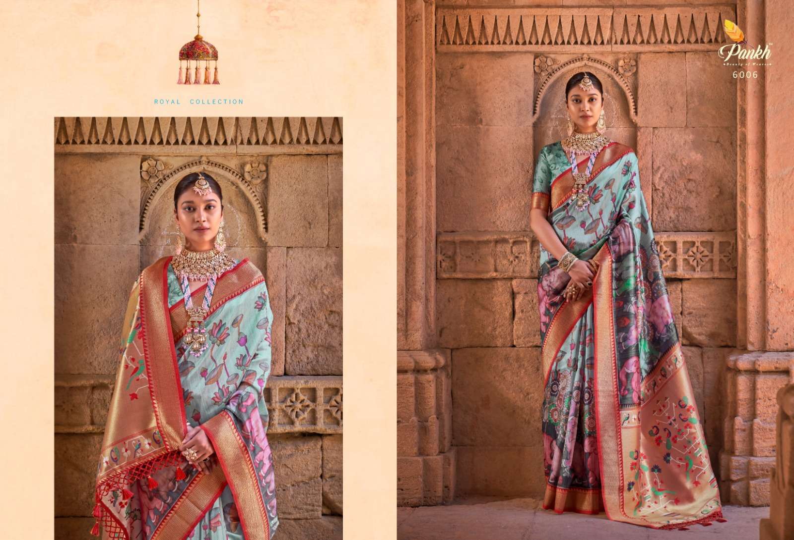 pankh heritage series 6001-6006 paithani saree