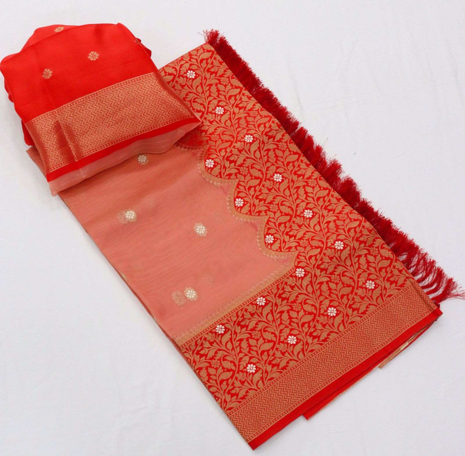 rajpath orum organza designer banarasi organza silk saree
