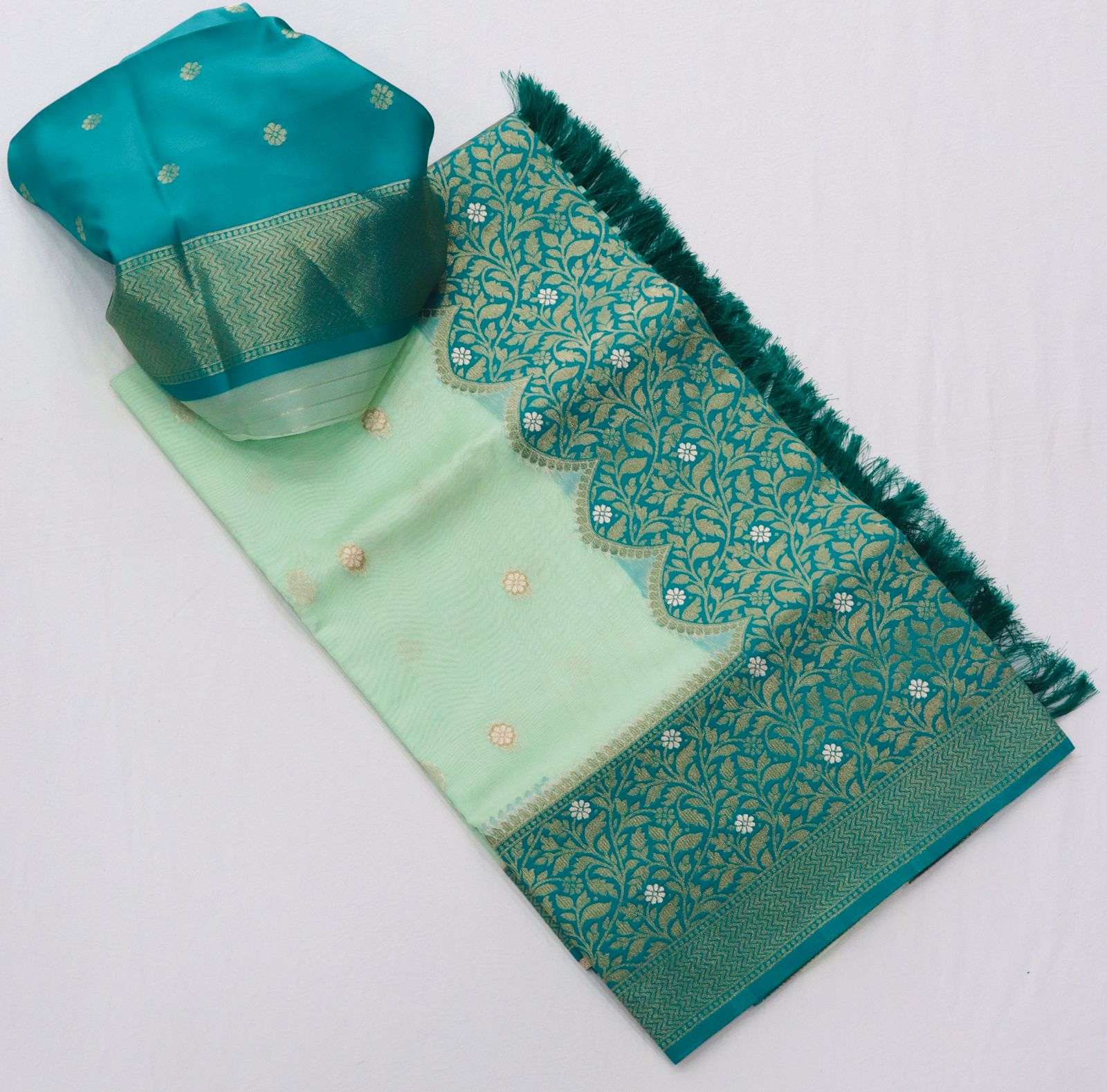 rajpath orum organza designer banarasi organza silk saree