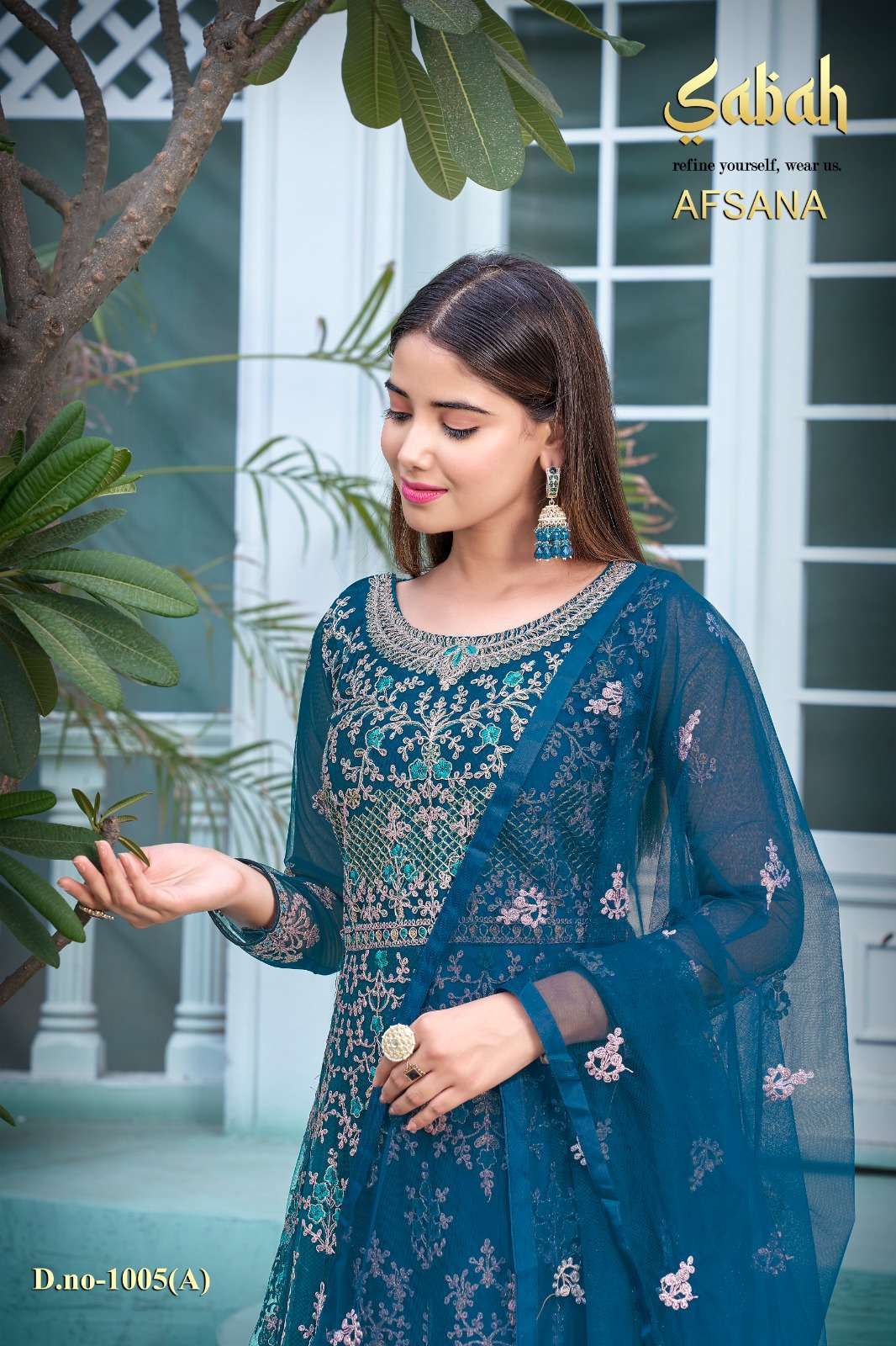sabah afsana 1005 colors Heavy Butterfly Net suit 