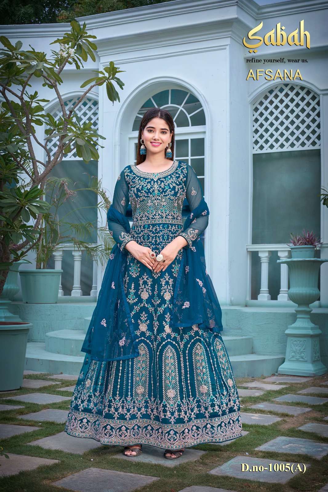 sabah afsana 1005 colors Heavy Butterfly Net suit 