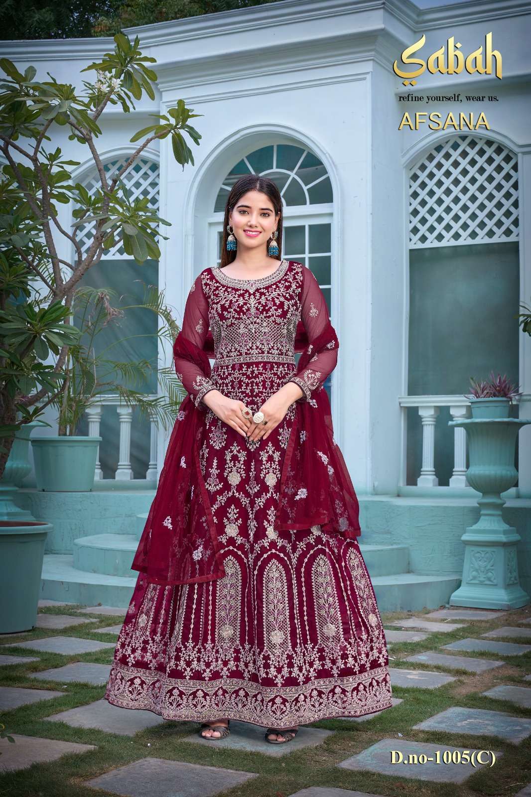 sabah afsana 1005 colors Heavy Butterfly Net suit 