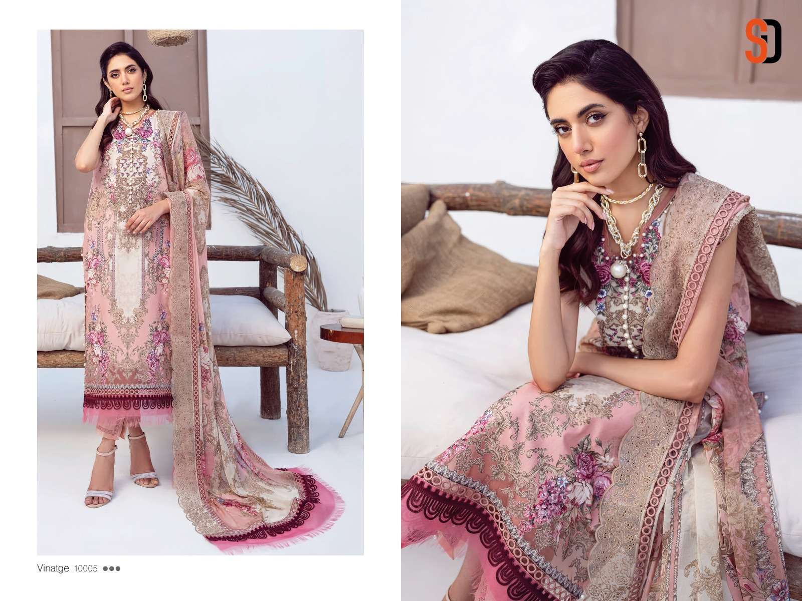 shraddha vintage vol 10 series 10001-10006 lawn cotton suit 