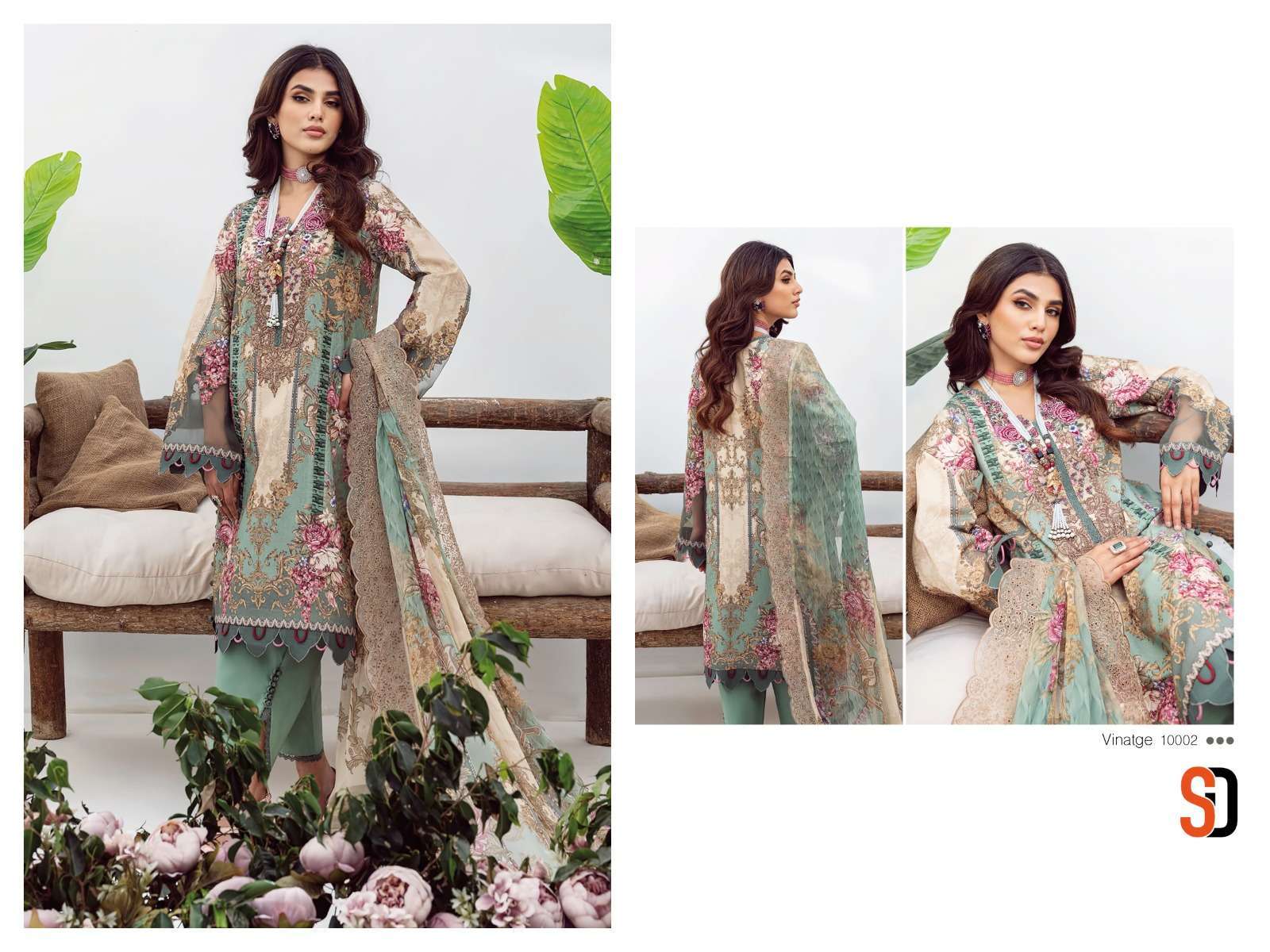 shraddha vintage vol 10 series 10001-10006 lawn cotton suit 