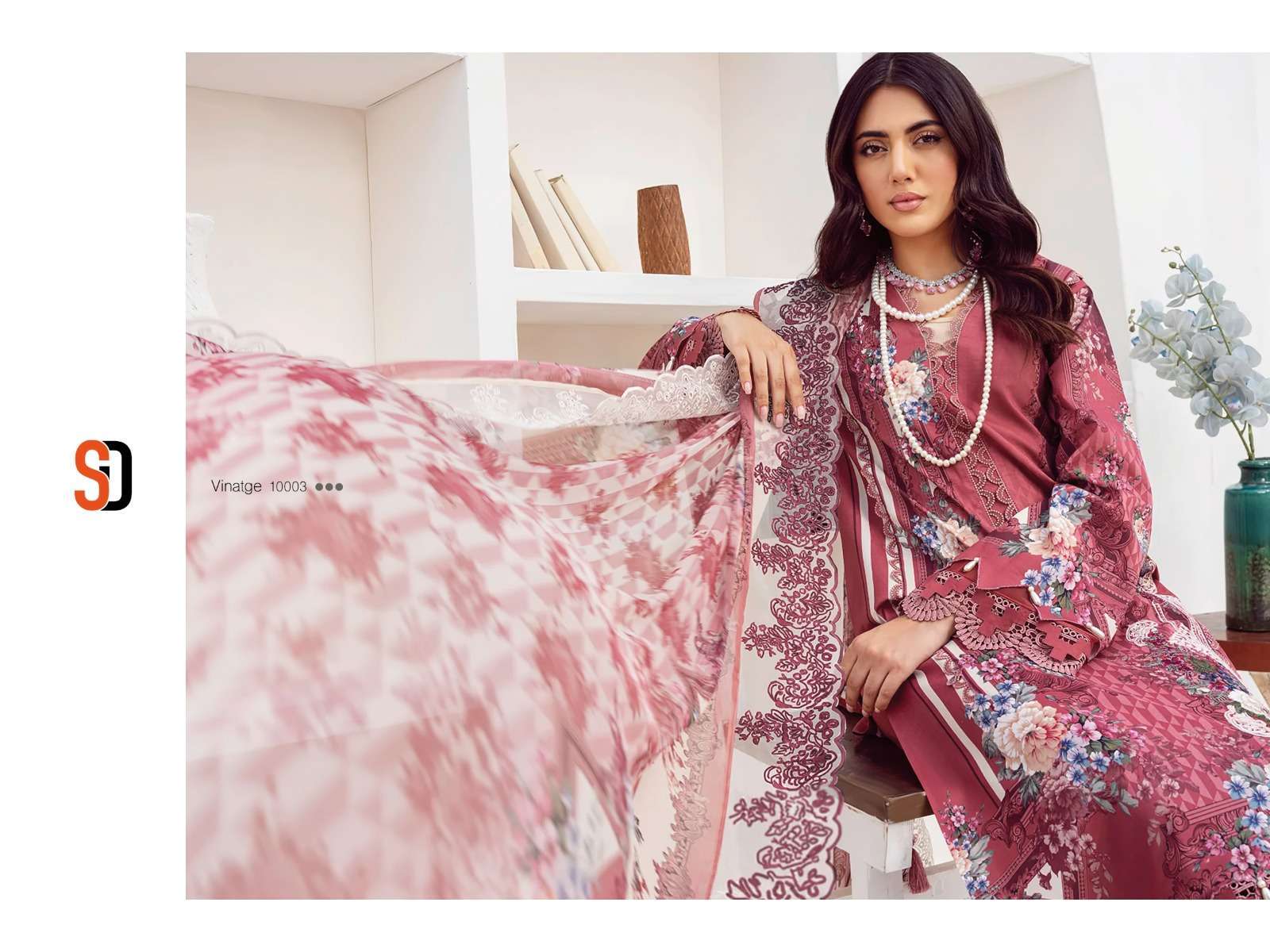 shraddha vintage vol 10 series 10001-10006 lawn cotton suit 