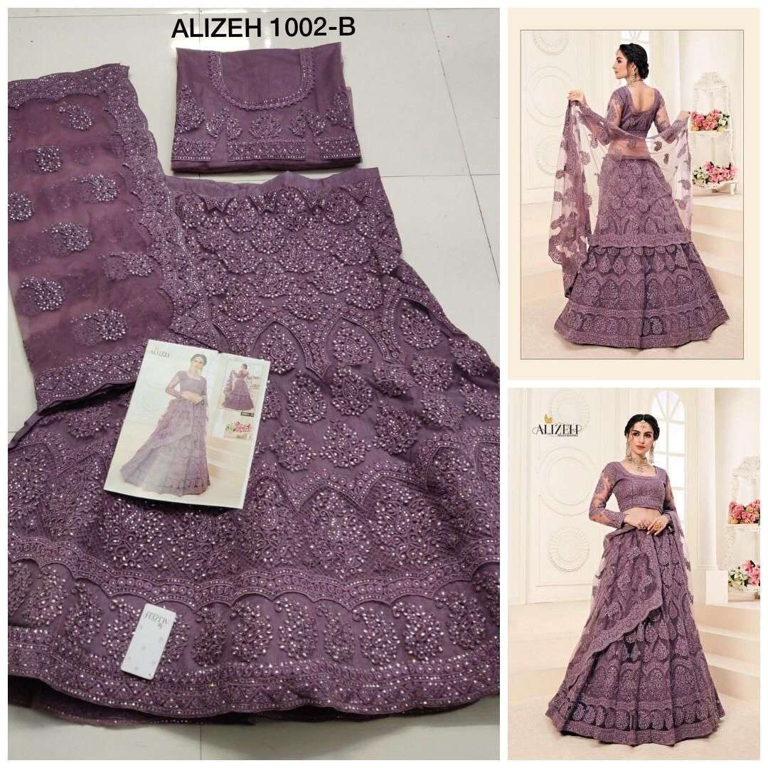 alizeh bridal heritage 1002 b  Butterfly Net stone work lehenga