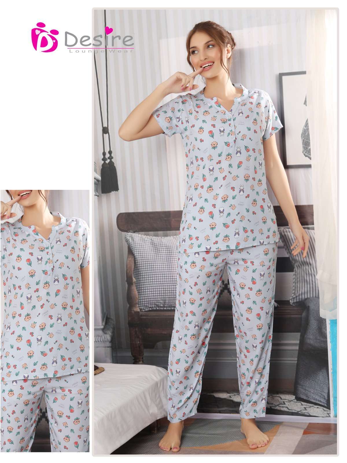 desire global fancy cord set readymade comfortable night suit