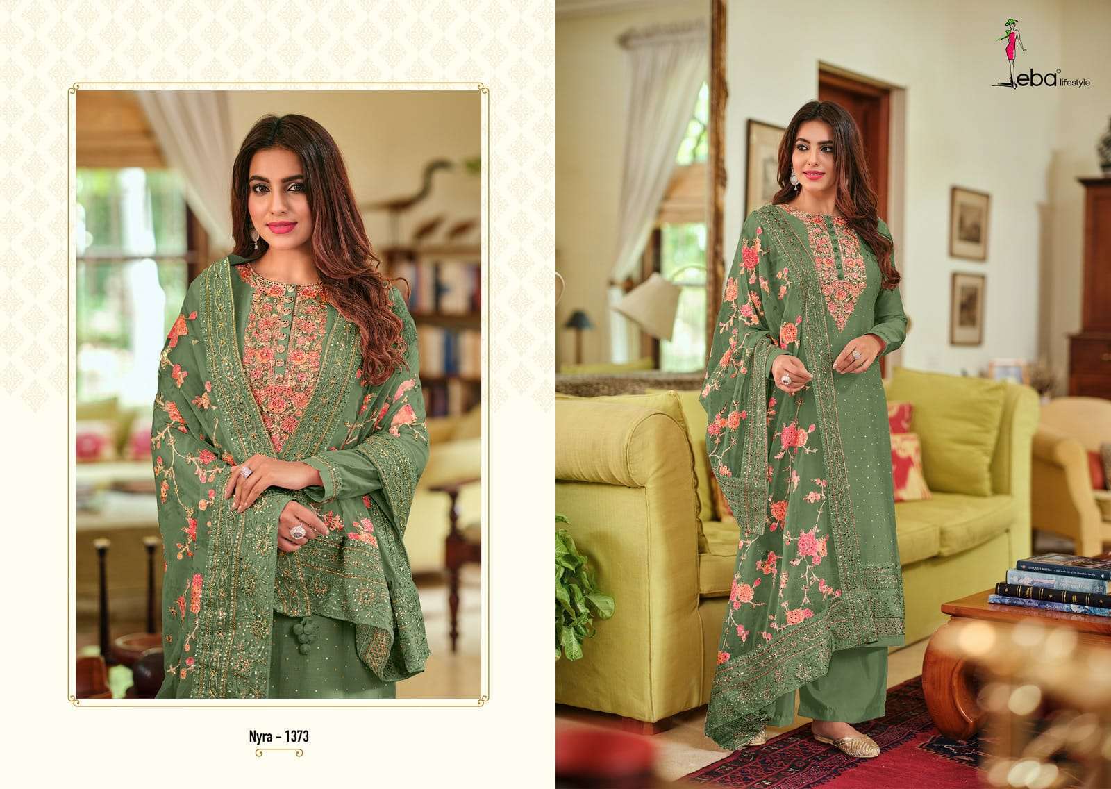 eba lifestyle nyra vol 3 1371 color edition 2 pure Maheshwari viscose silk suit