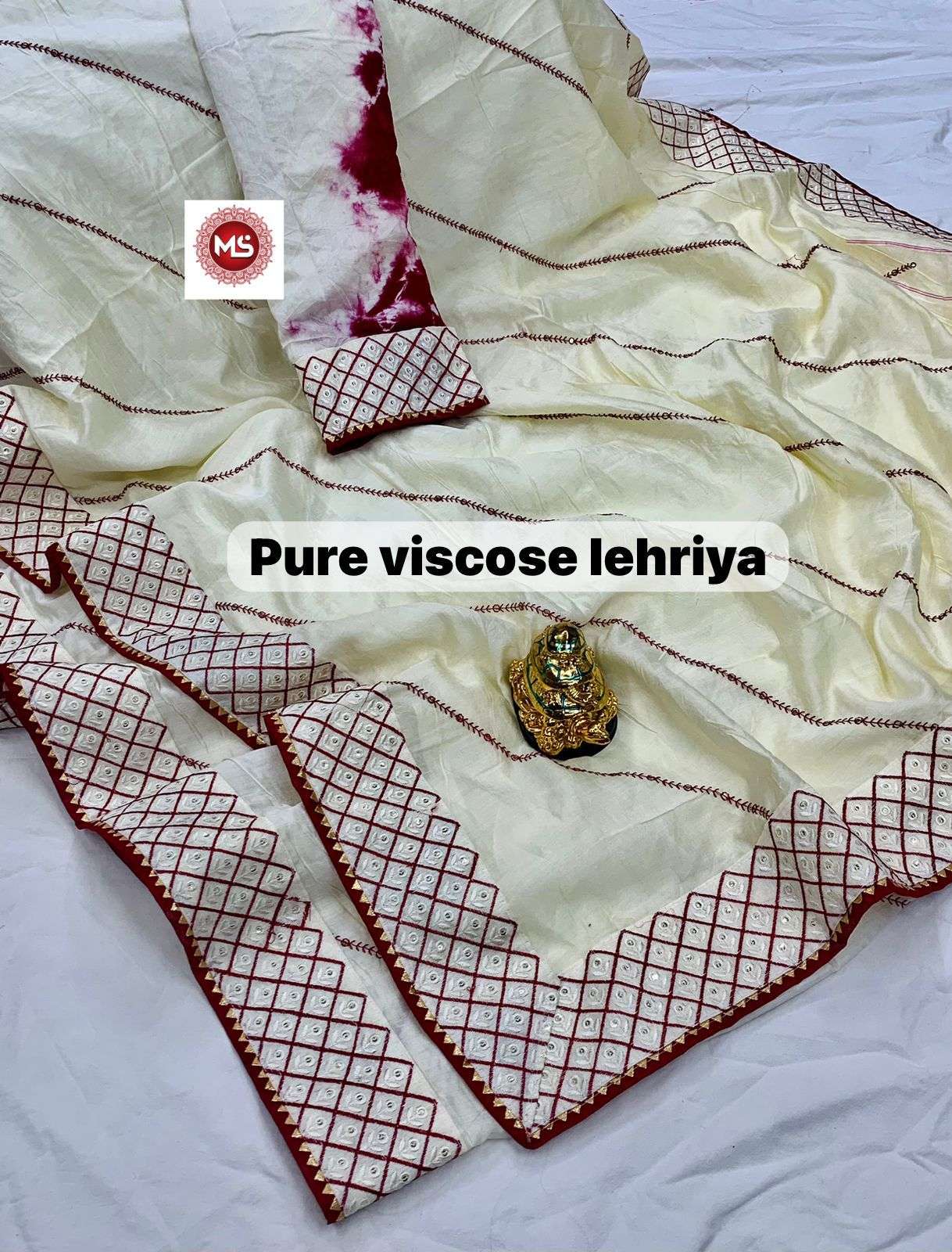 ms brand designer soft cotton fabric sibori print saree