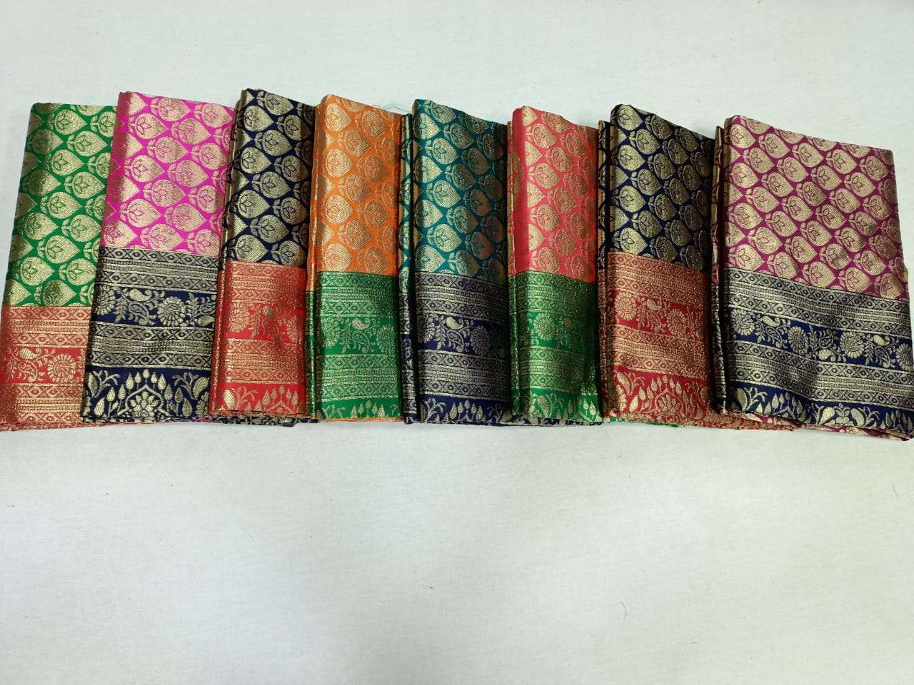 pr kota silk wedding wear color matching sarees with blouse