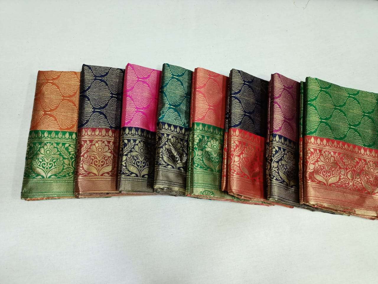 pr kota silk wedding wear color matching sarees with blouse