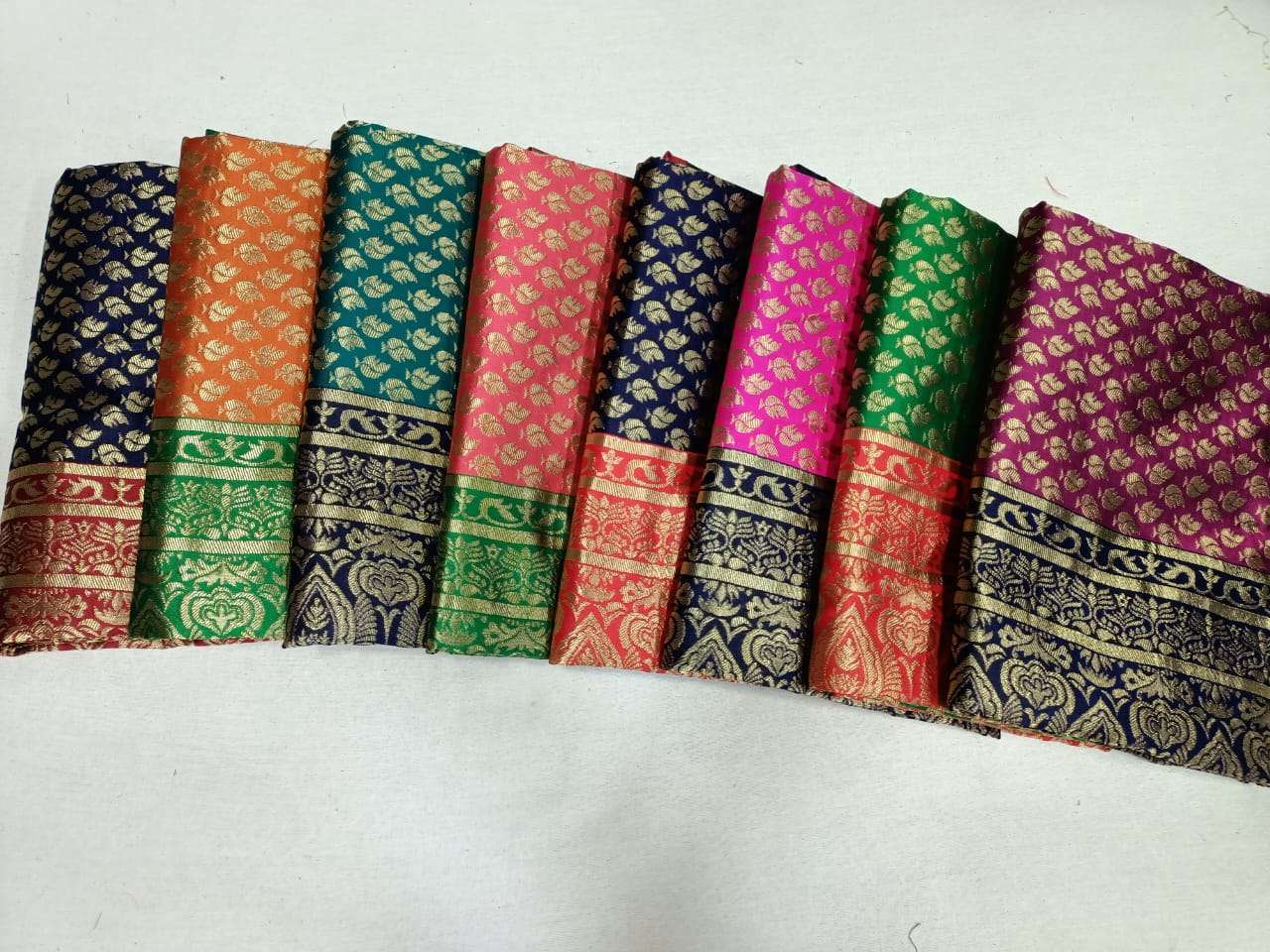 pr kota silk wedding wear color matching sarees with blouse