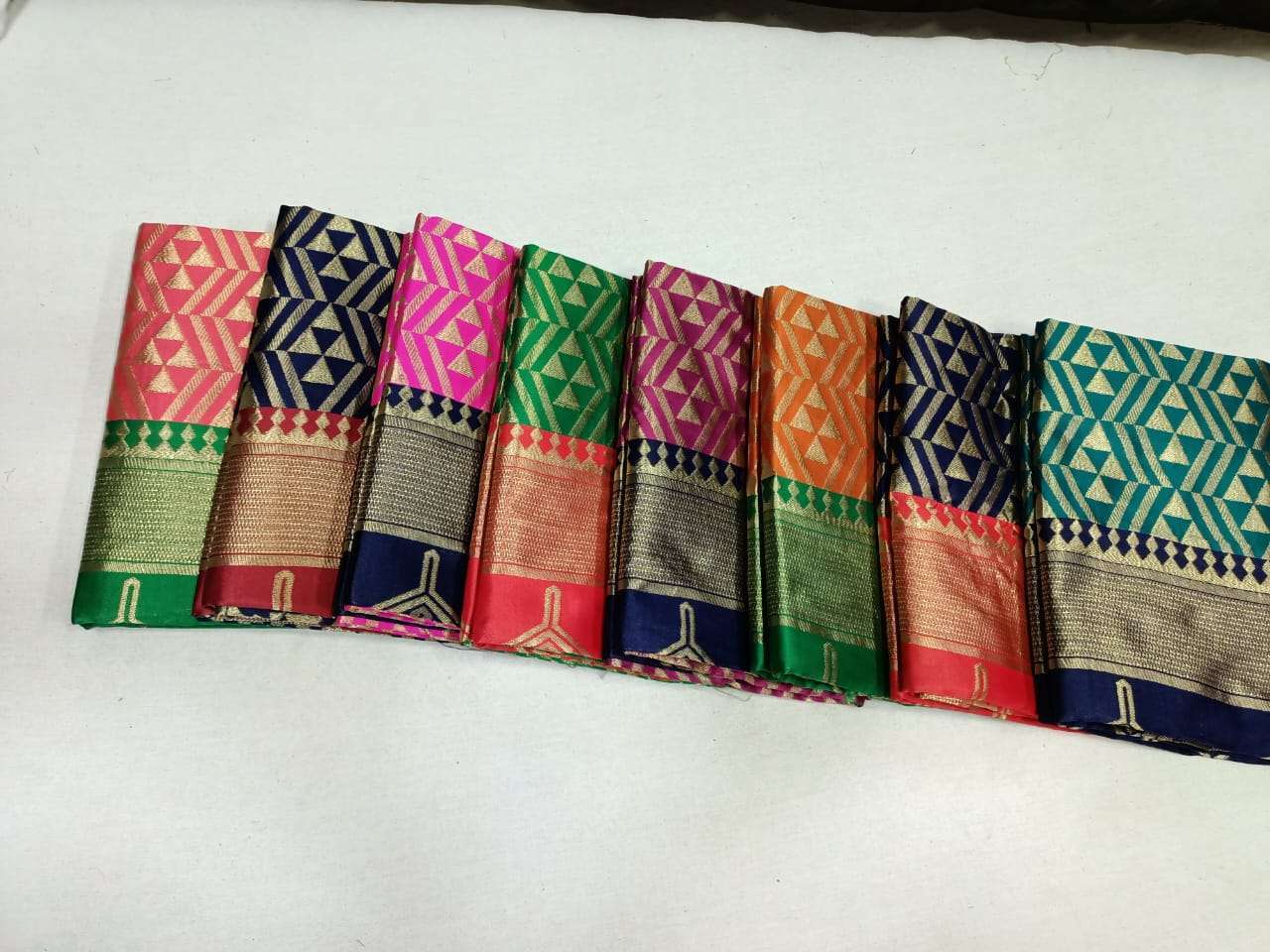 pr kota silk wedding wear color matching sarees with blouse