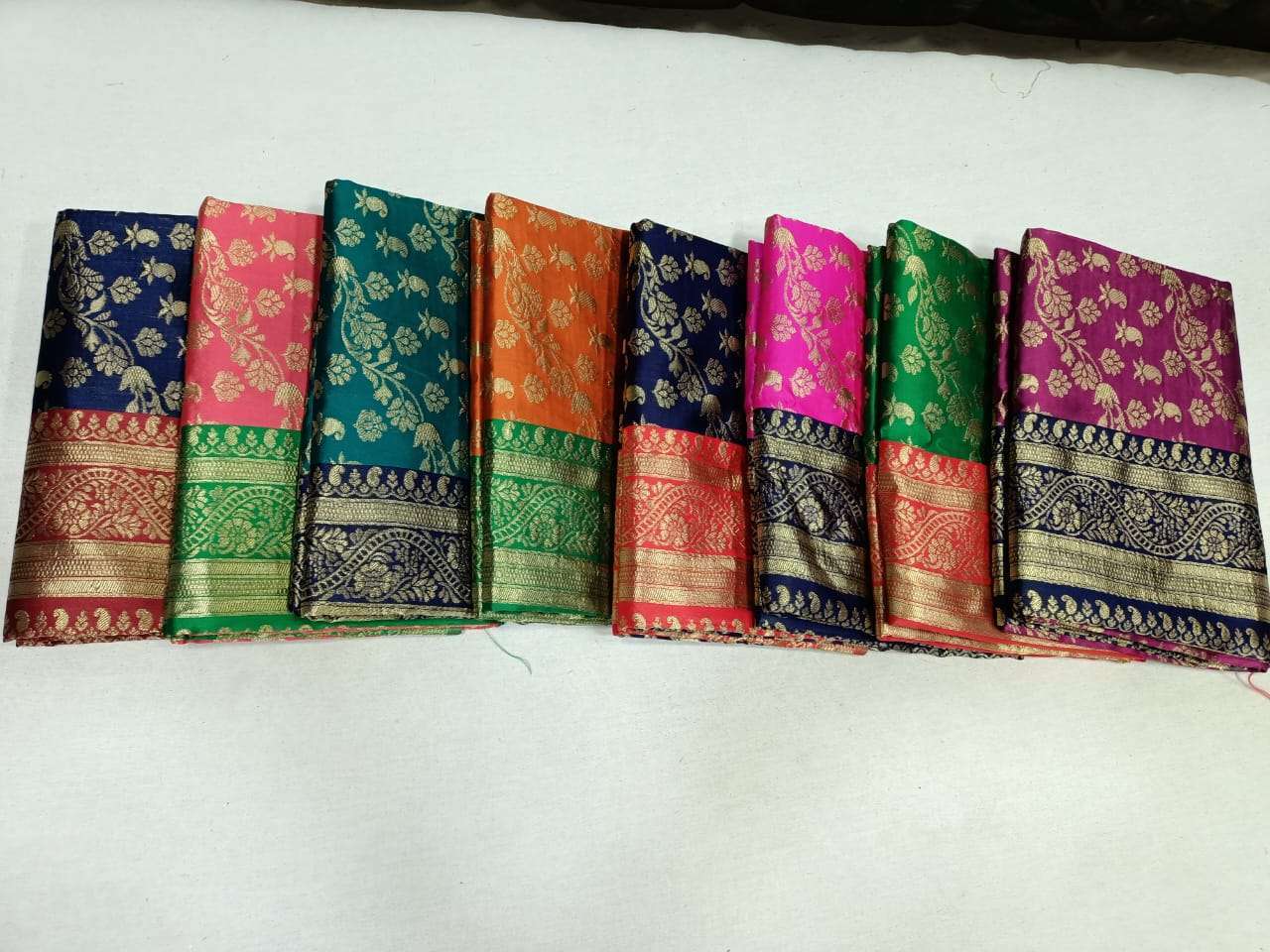 pr kota silk wedding wear color matching sarees with blouse