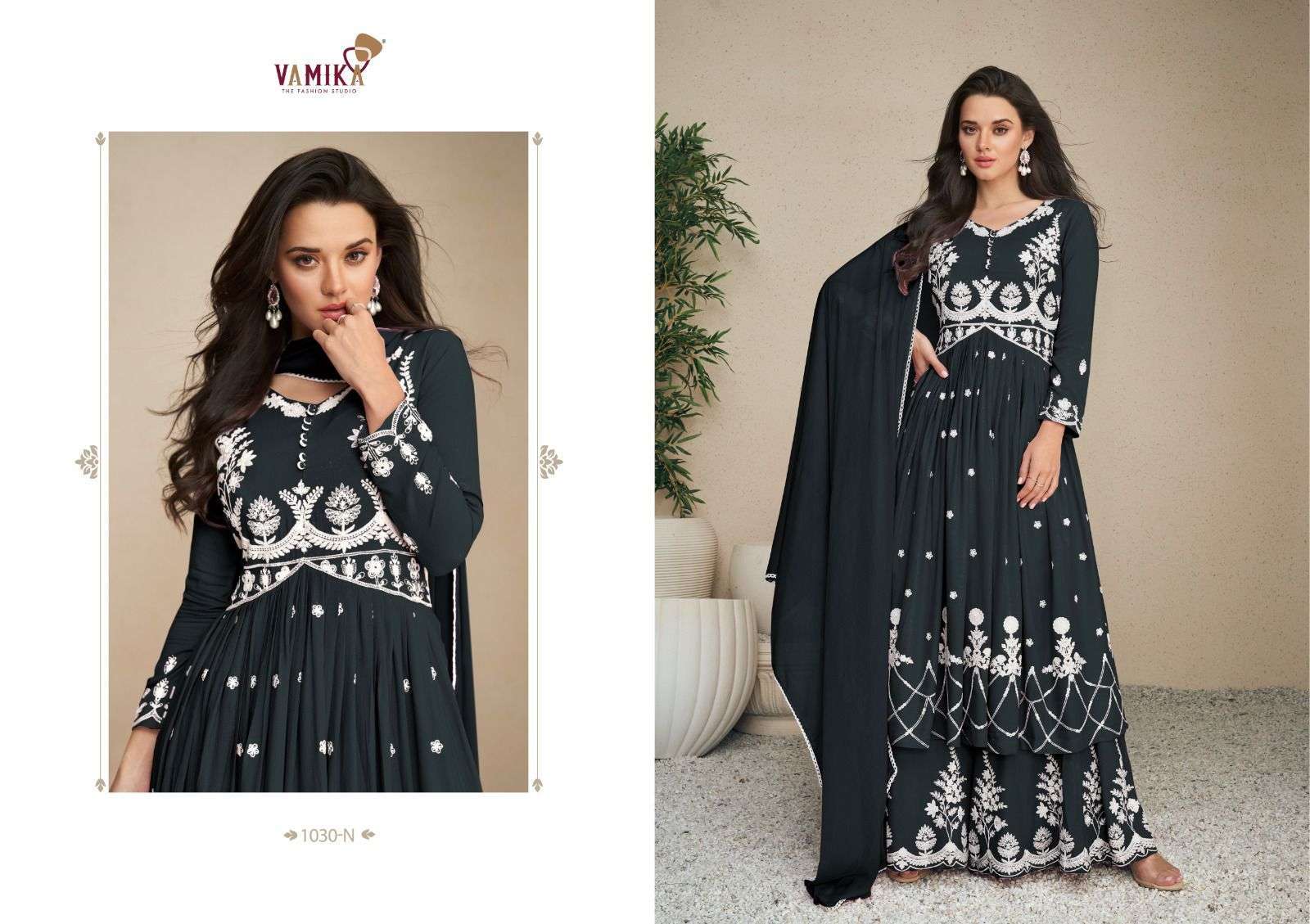 vamika lakhnavi vol 5 dark color series 1030 Heavy rayon suit 