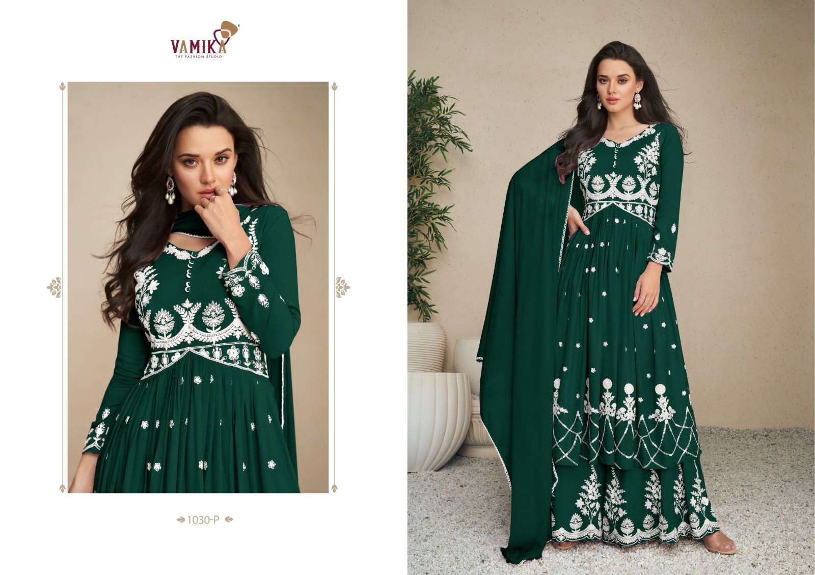 vamika lakhnavi vol 5 dark color series 1030 Heavy rayon suit 