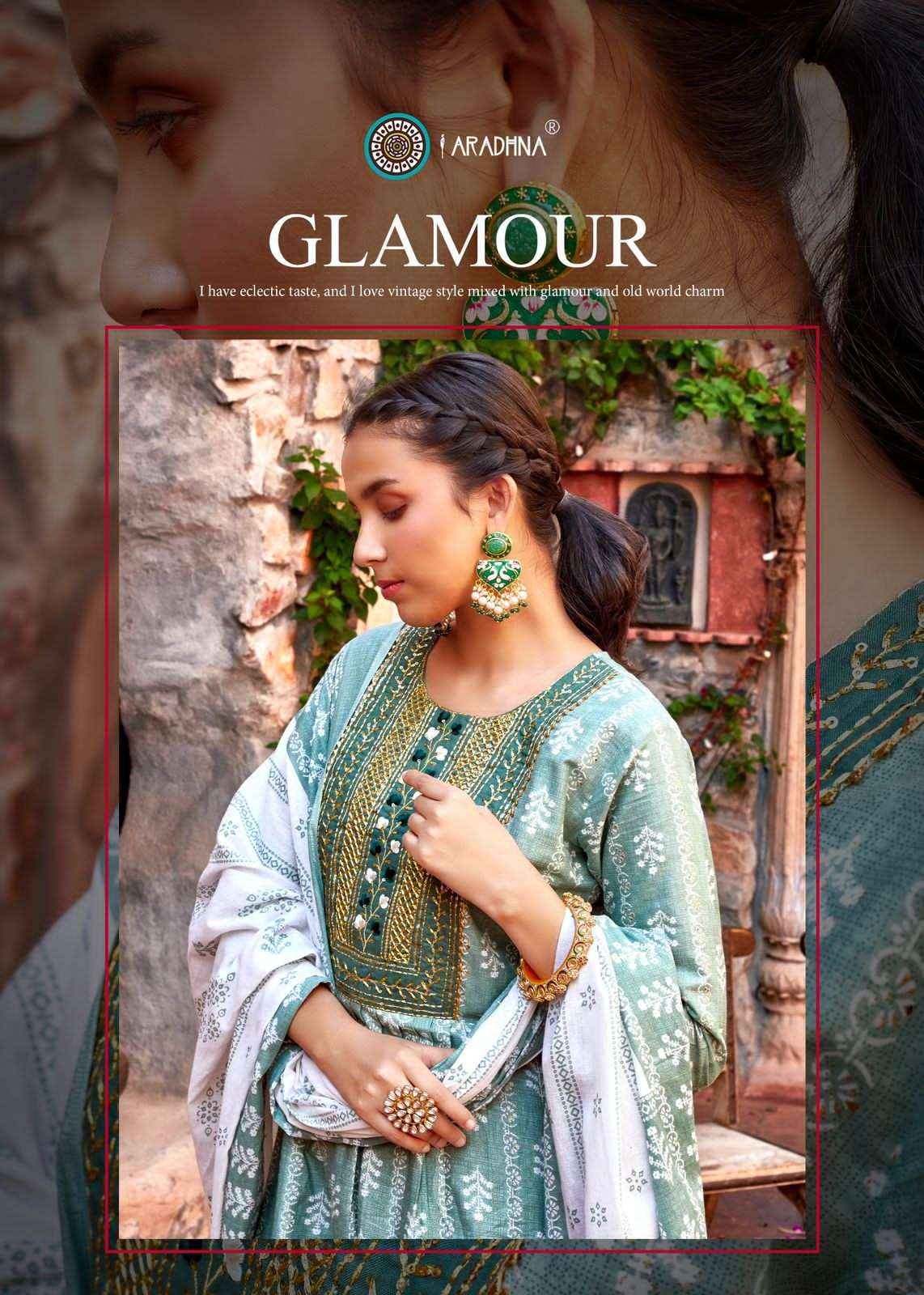 aradhana vintage vol 1 series 1001-1008 Cotton readymade suit