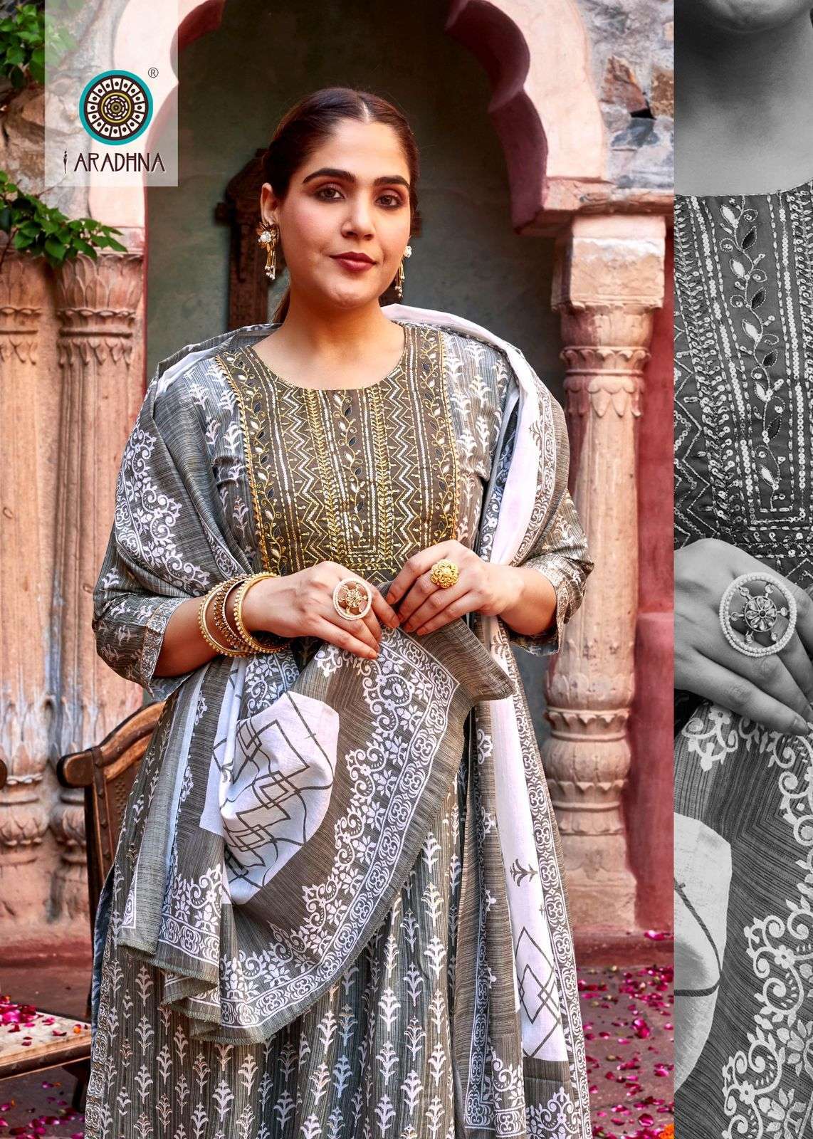 aradhana vintage vol 1 series 1001-1008 Cotton readymade suit