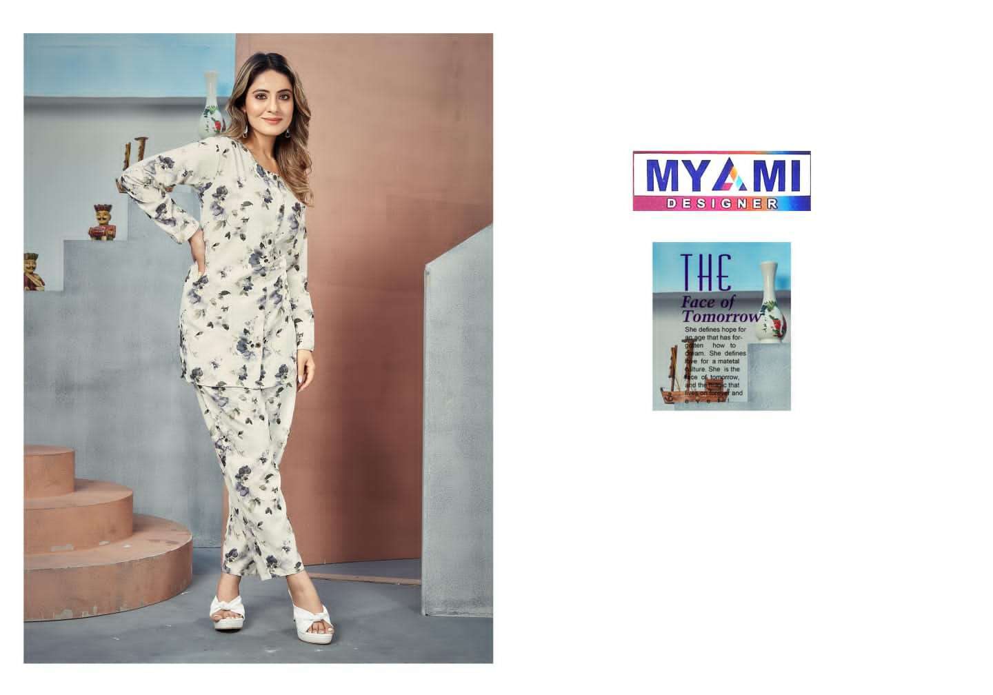 myami cord sets vol 1 heavy 17 kg Reyon with stich designer co ord sets