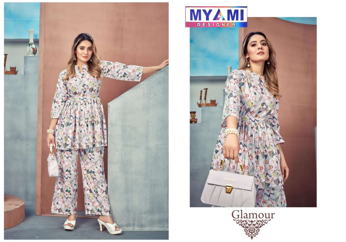 myami cord sets vol 1 heavy 17 kg Reyon with stich designer co ord sets
