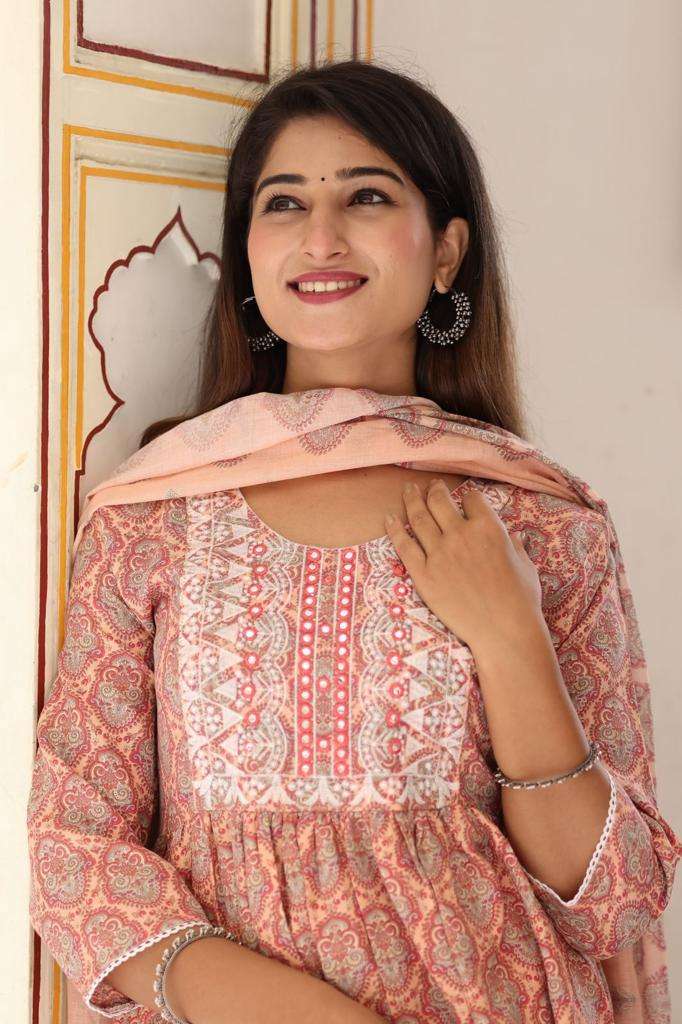 Pr heritage nayra 3pcs set Two tone fabric suit