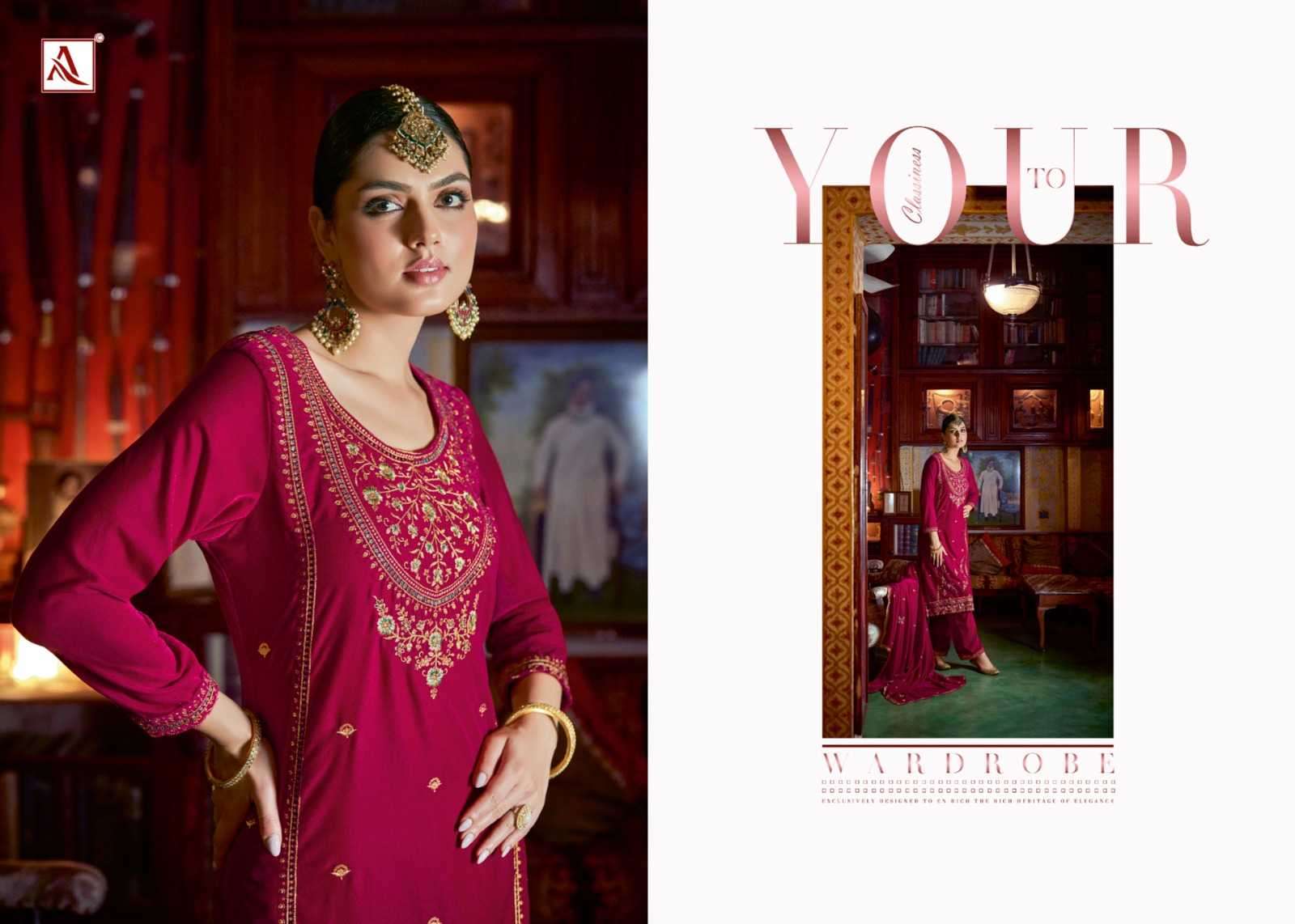 alok suit heritage series 1348001-1348005 Premium Velvet suit