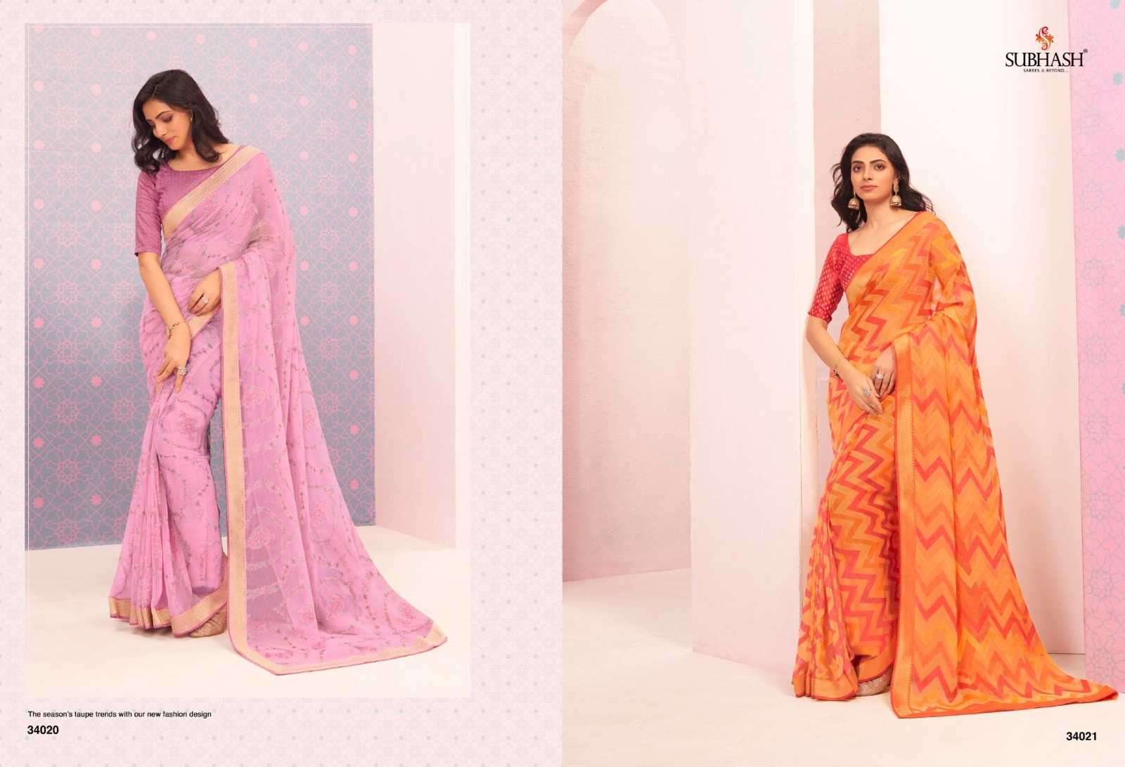 subhash sarees vintage vol 20 series 34001-34021 fancy saree