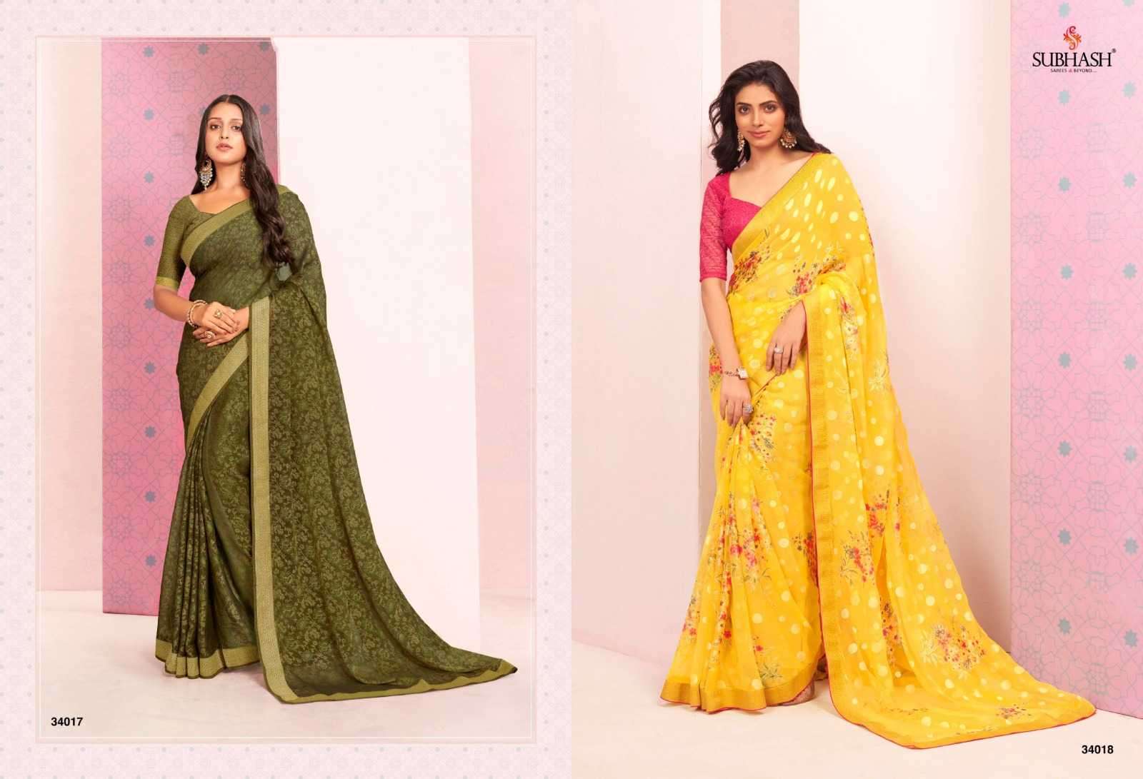 subhash sarees vintage vol 20 series 34001-34021 fancy saree