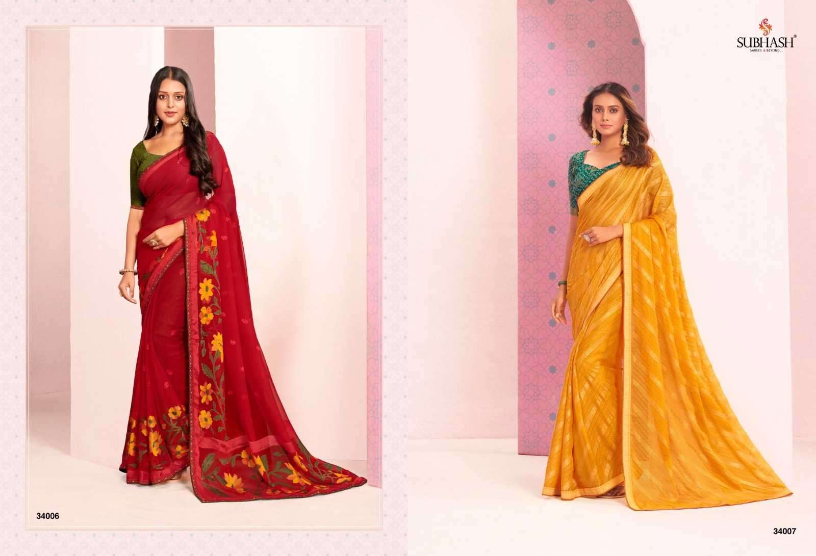 subhash sarees vintage vol 20 series 34001-34021 fancy saree
