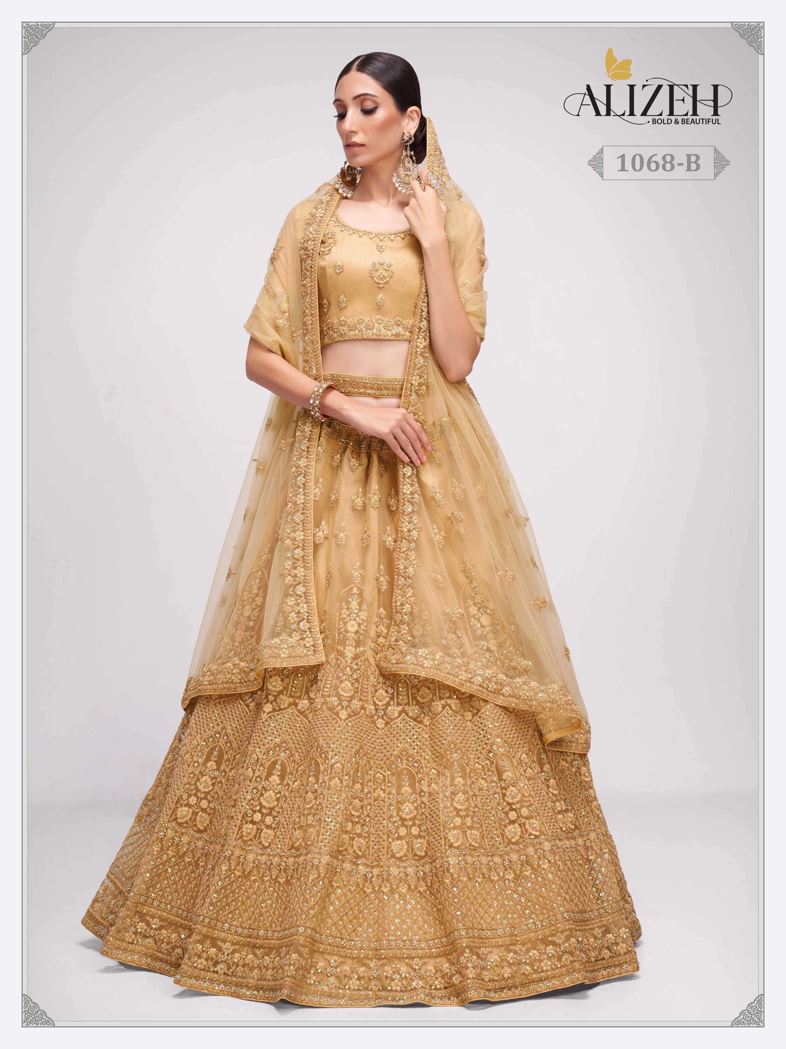 alizeh bridal heritage 1068 b Butterfly Net lehenga