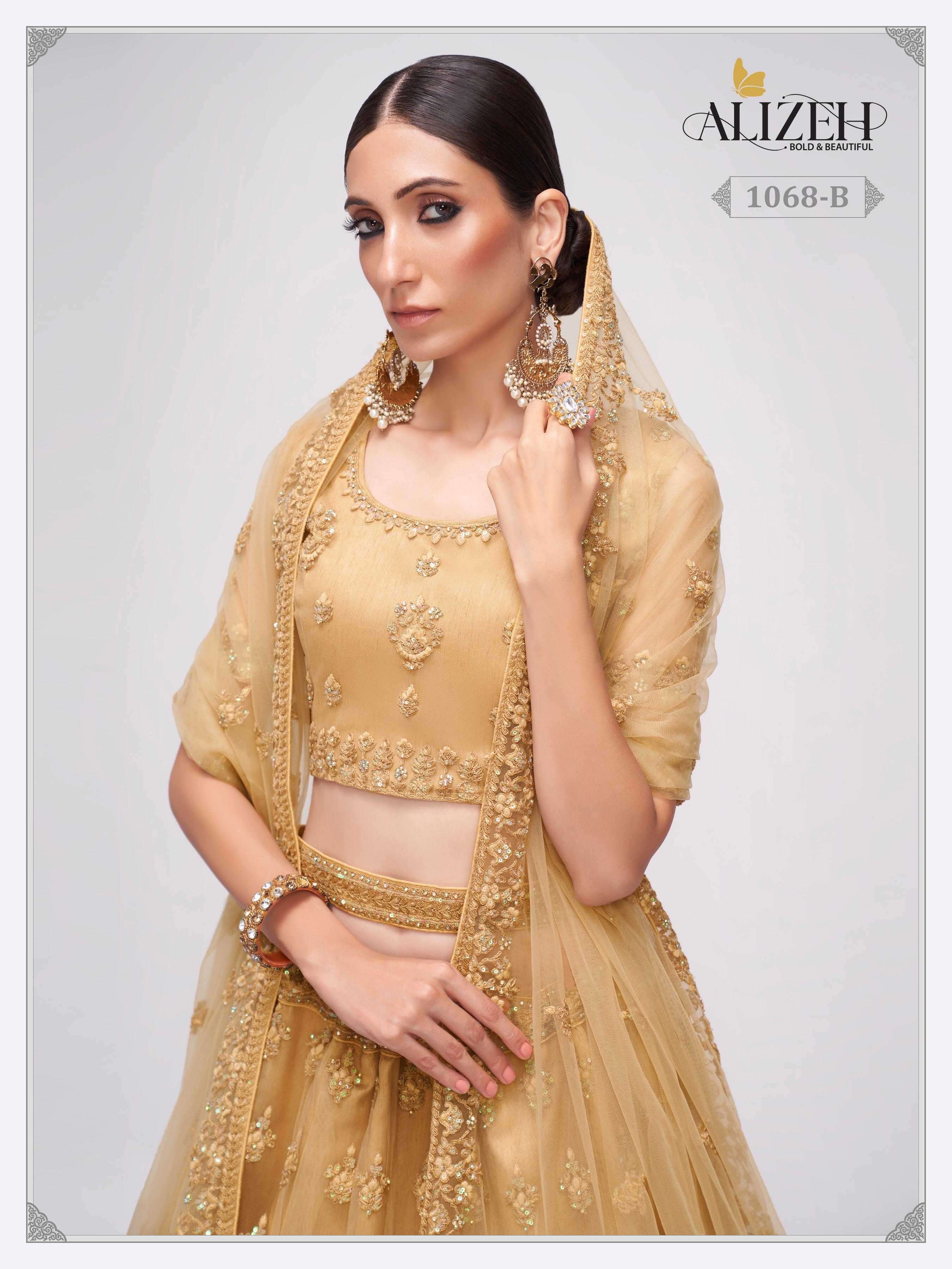 alizeh bridal heritage 1068 b Butterfly Net lehenga