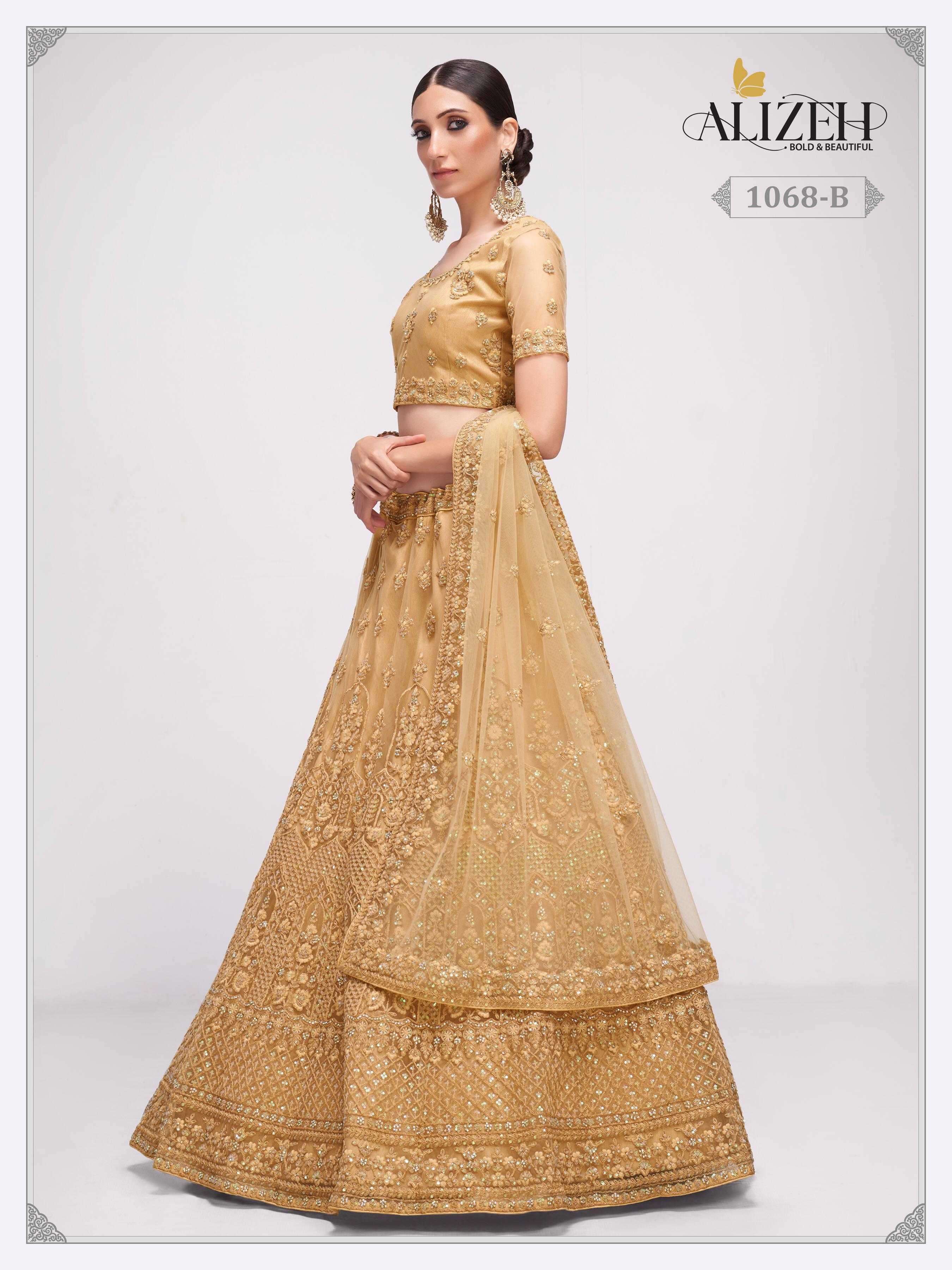 alizeh bridal heritage 1068 b Butterfly Net lehenga