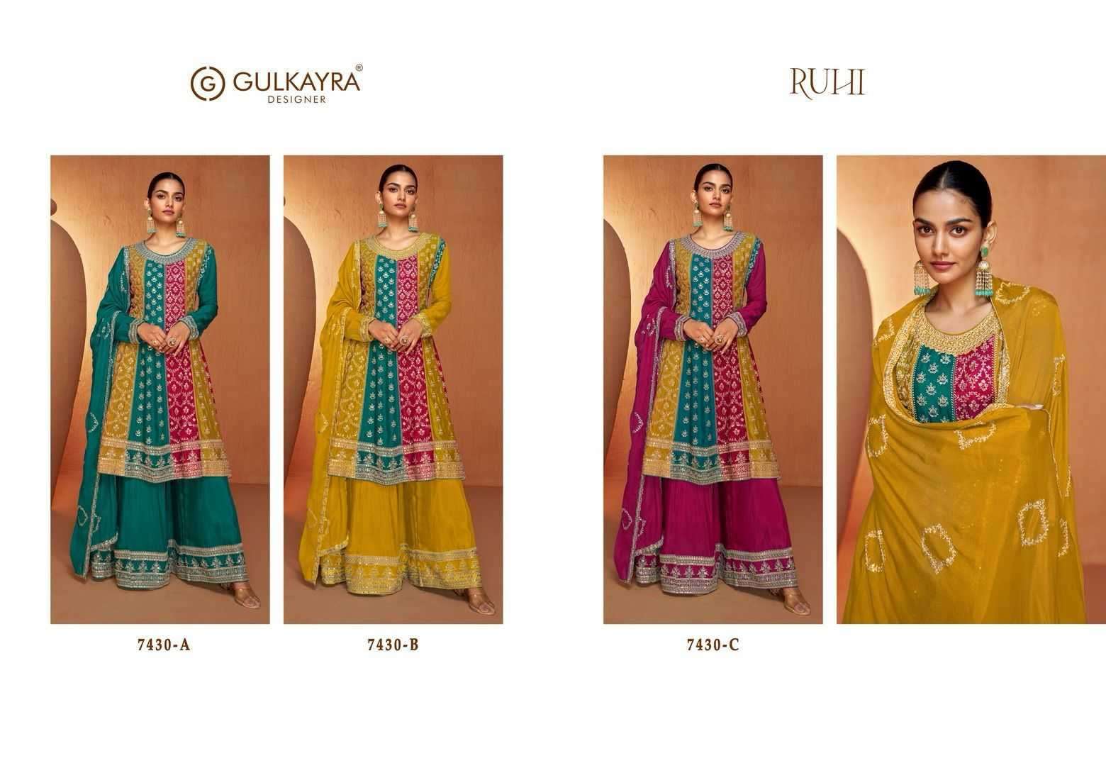 gulkayra ruhi 7430 colors Real Chinon suit