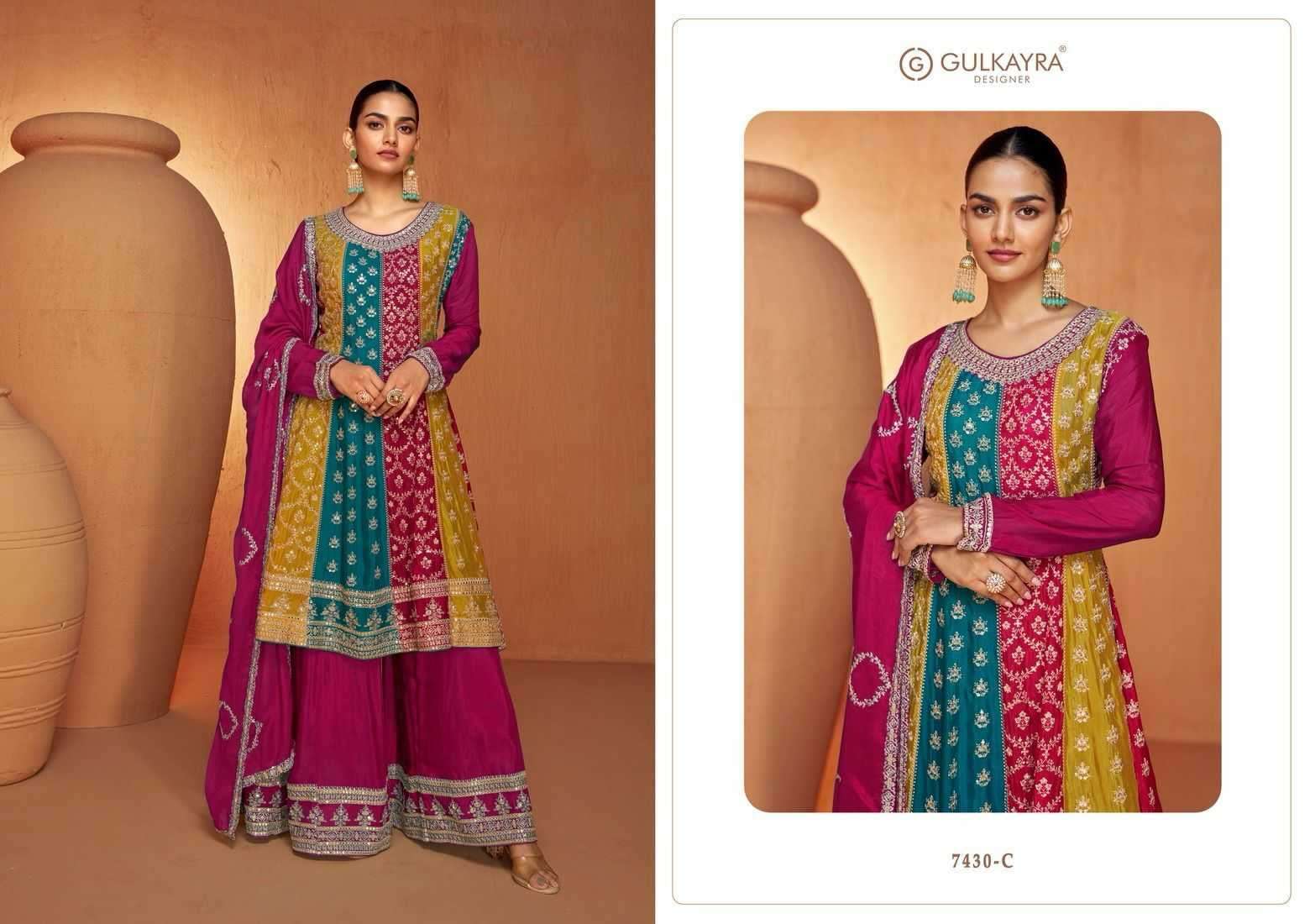 gulkayra ruhi 7430 colors Real Chinon suit