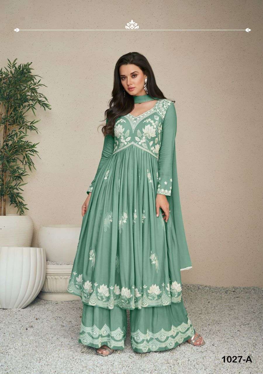 lakhnavi vol 5 light color designer heavy rayon suit 