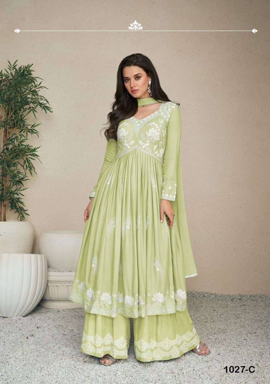 lakhnavi vol 5 light color designer heavy rayon suit 