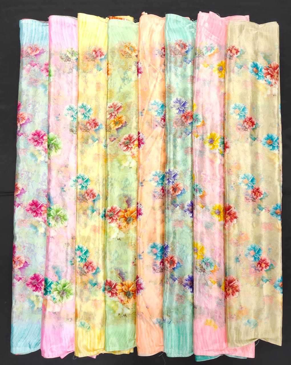 pr turkey bright coral silk amazing fancy sarees wholesaler