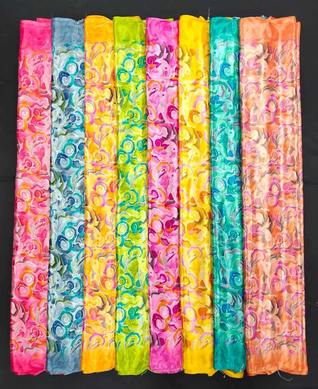 pr turkey bright coral silk amazing fancy sarees wholesaler