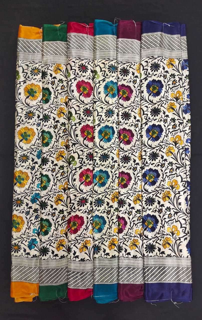 pr turkey bright coral silk amazing fancy sarees wholesaler