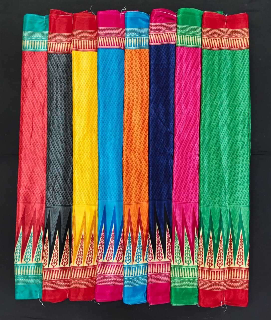 pr turkey bright coral silk amazing fancy sarees wholesaler