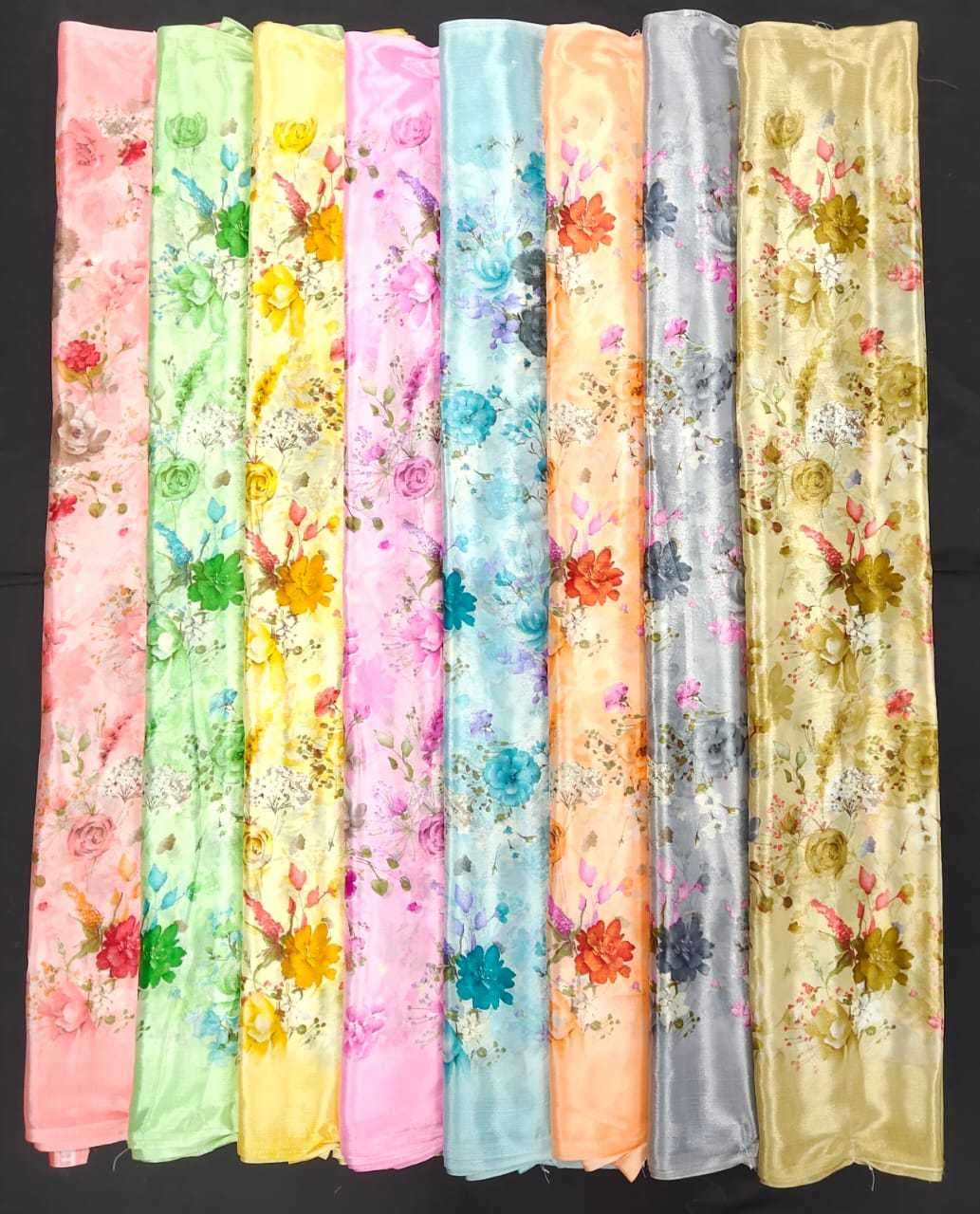 pr turkey bright coral silk amazing fancy sarees wholesaler
