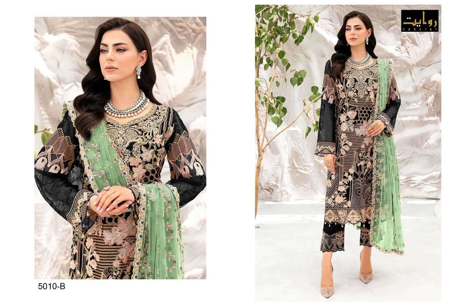 rawayat charizma colors vol 8 series 5010 faux georgette suit