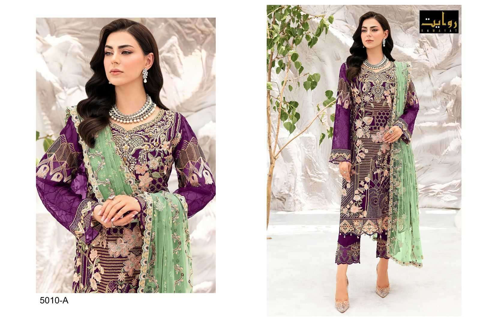 rawayat charizma colors vol 8 series 5010 faux georgette suit