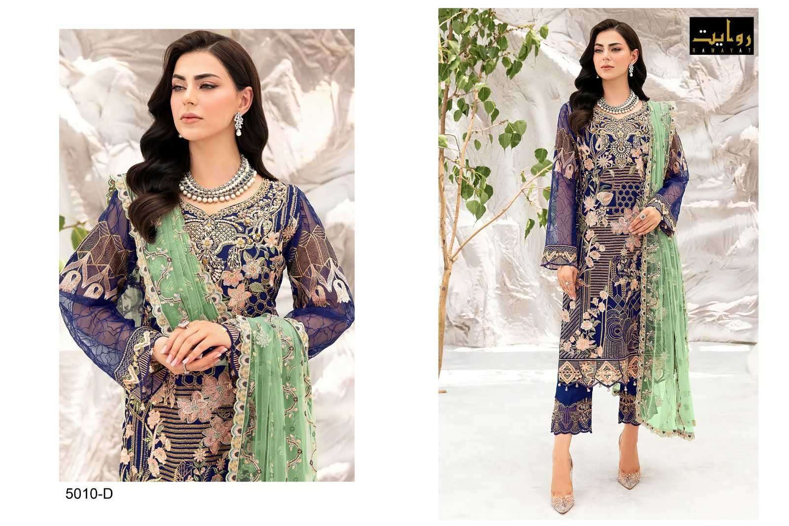 rawayat charizma colors vol 8 series 5010 faux georgette suit