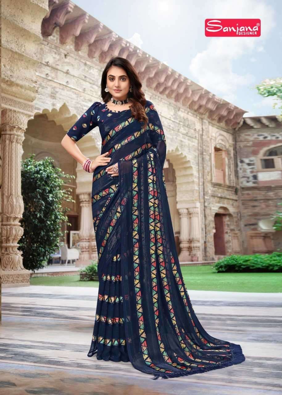 sanjana heritage vol 4 series 125-130 fancy saree