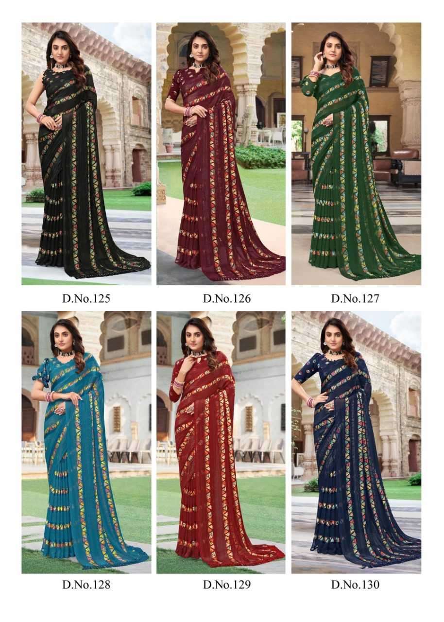 sanjana heritage vol 4 series 125-130 fancy saree