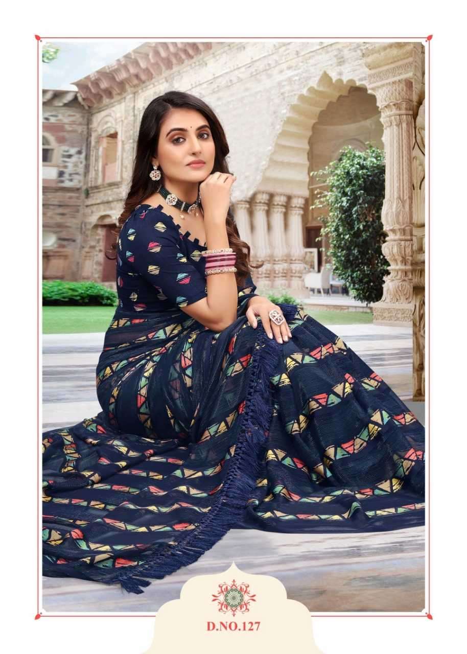 sanjana heritage vol 4 series 125-130 fancy saree