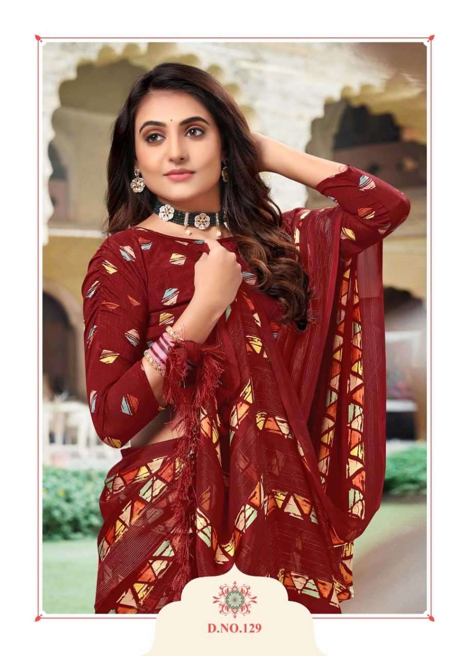 sanjana heritage vol 4 series 125-130 fancy saree